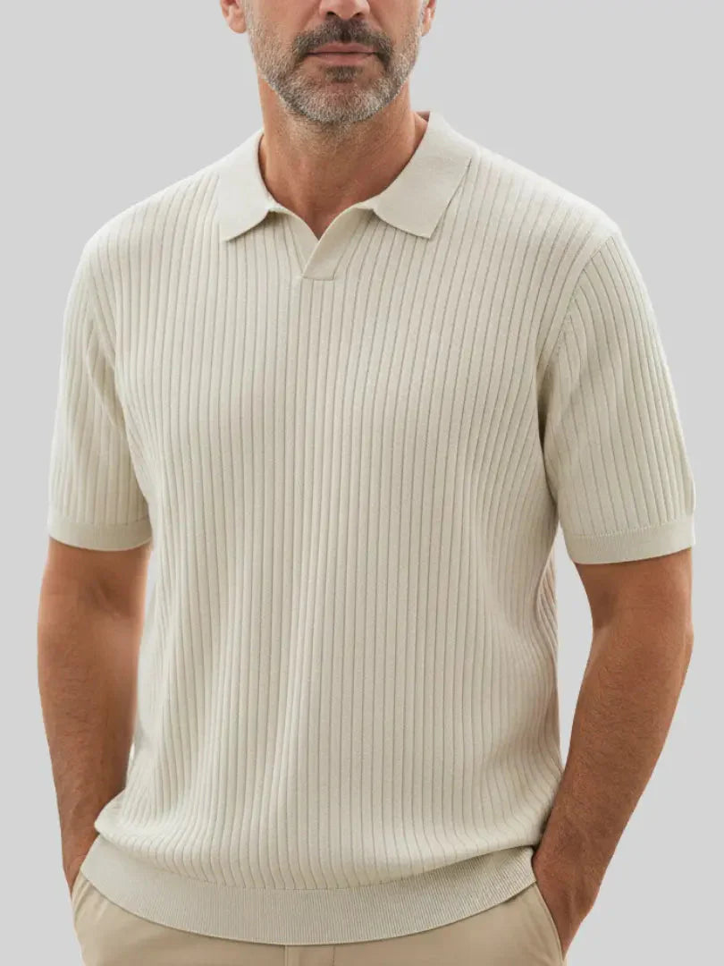 The Riviera – Ribbed Knit Polo