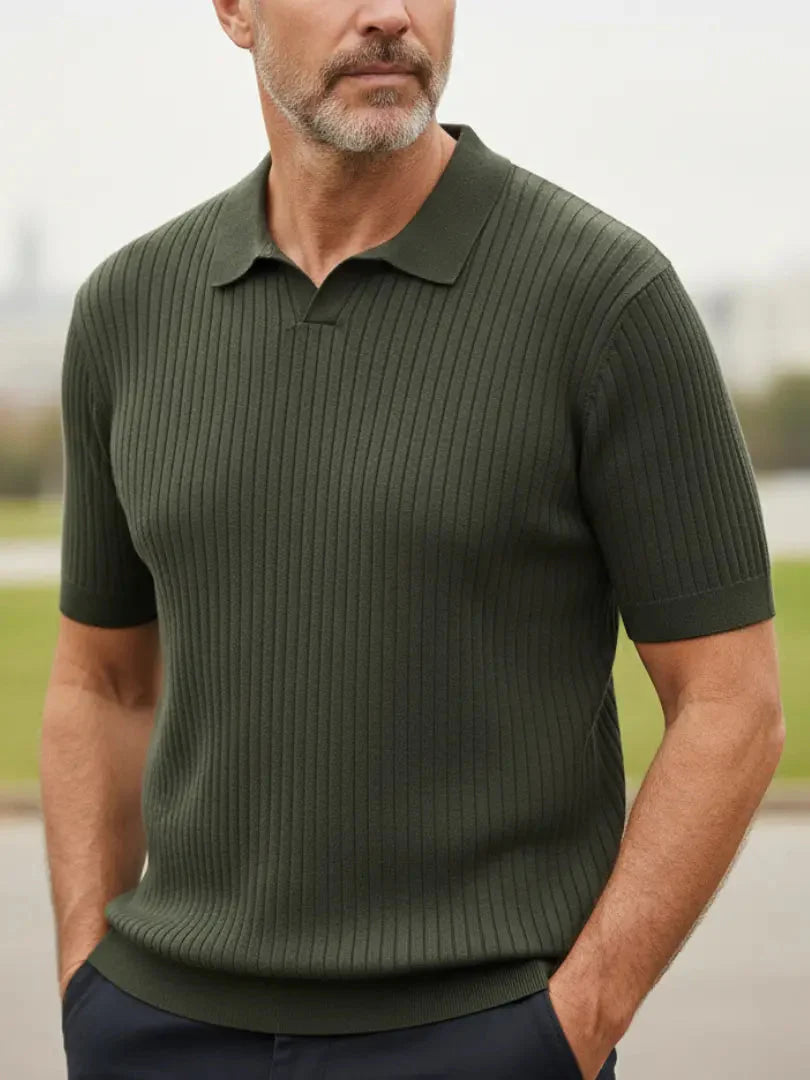 The Riviera – Ribbed Knit Polo
