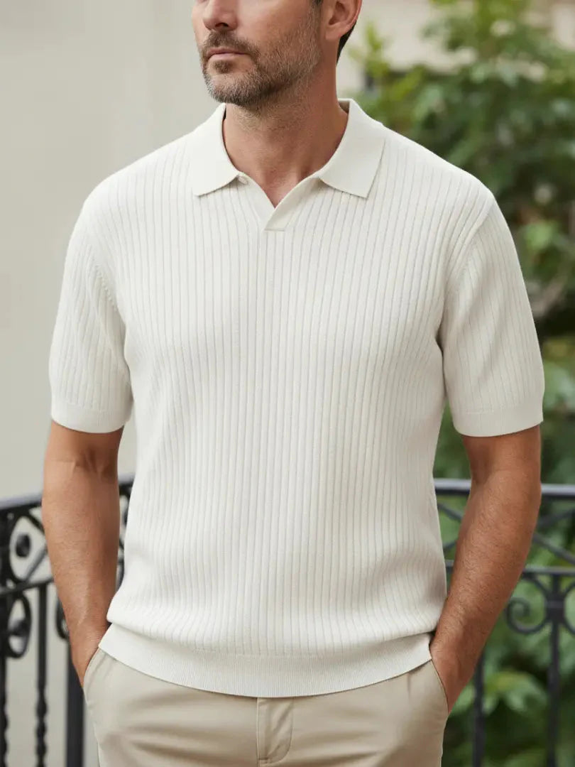 The Riviera – Ribbed Knit Polo