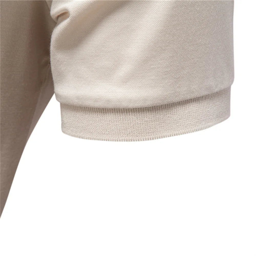 Men'S Breathable Silky Polo Shirt Solid Color Soft Skin-Friendly Casual Cool Old Money Style Male Polo Shirts